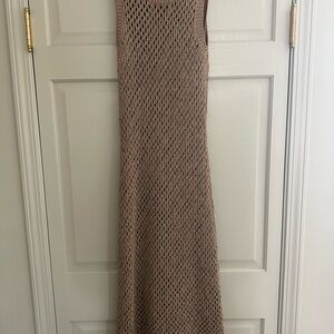 House of Harlow 1960 Taupe Knit Midi Dress